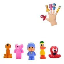 Bonecos Miniaturas Do Pocoyo Para Dedo Dedoche 5 Peças Full