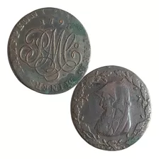 Moeda Half Penny 1791 Mestre Druida