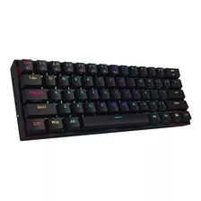 Teclado Gamer Redragon Draconic 60% Inalámbrico Negro