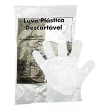 Luva Descartavel Plastica Procedimento E Estética Full 100 U