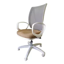 Silla De Oficina Alma White Ergonómica Respaldo Mesh C/envió