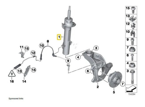 Amortiguador Suspension Delantera Mini Cooper S 2007 A 2014\u0026 Foto 4