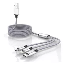 Cable De Carga Usb Universal 3 En 1, Adaptador De Cable De C