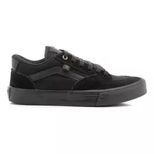 Tênis Edge Low Bull Old School Preto Vermelho Skatista