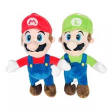 Dos Peluches Mario Bross Y Luigi 25 Cms Aprox (envio Gratis)