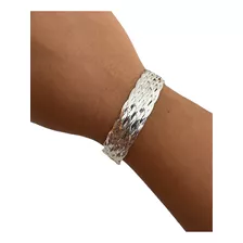 Pulseira Feminina Trançada 11 Fios Prata 925 C/garantia