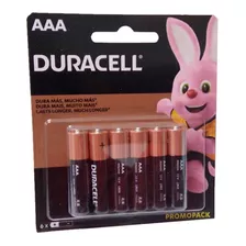 Pilas Alcalinas Duracell Aaa Pack 6 Unidades