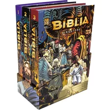 Bíblia Kingstone 3 Volumes Em Quadrinhos Tradução Novos Leitores