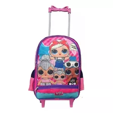 Mochila Lol Surprise Infantil Rodinhas Bolsa Escolar Menina