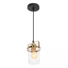 Lámpara Colgante Opulent Lights Negro Bronce E27 60w 1 Luz Dorado Lumimexico 23106-2