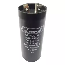 Capacitor De Partida 430-516uf 110v Para Motor 1cv Weg 