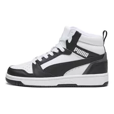 Zapatilla Puma Rebound V6 Mid Jr Negro Joven