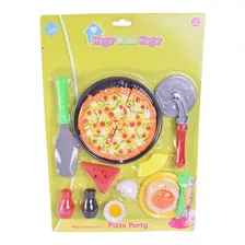 Juego De Comiditas Pizzas Hogar Dulce Hogar El Duende Azul Color Rojo