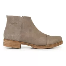 Bota Botineta Mujer Cuero Briganti Negra Casual - Mcbo24767 