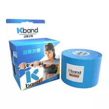 Bandagem Elástica Adesiva Kinesio K Band Azul - T. Foods