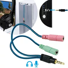 Adaptador De Audio Slim Company Jack 3.5mm A Doble Hembra Cable Auxiliar De Audifonos