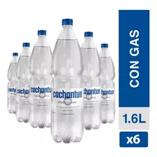 Pack 6 Agua Mineral Cachantun Con Gas 1600cc