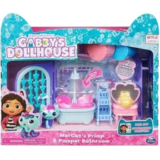 Gabby Dollhouse Playset Banheiro Com Mercat Sunny