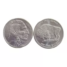 Usa 1/10 Onza De Plata 999 Indio Y Libertad 