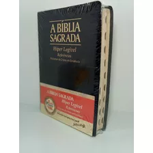 A Bíblia Sagrada Hiper Legível Preta C/ Índice Digital 