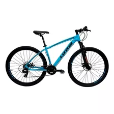 Bicicleta Aro 29 Aluminio Lotus Mec. 21v Azul/pto 17.5