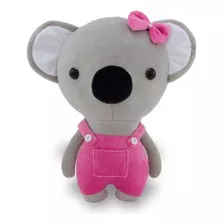 Coala De Pelúcia Plush 30cm Decoração Rosa