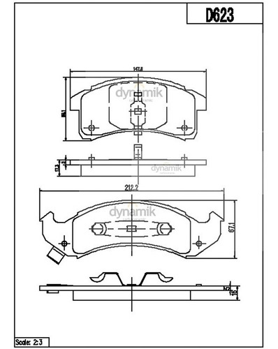 Balatas Semimetalicas Delanteras Lss V6 3.4l 96 Al 99 Foto 2