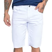 Bermudas Sarja/jeans Masculina Slim Com Lycra Verão2022