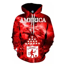 Buzo Saco Hoddie Chompa Sudadera America De Cali Fc