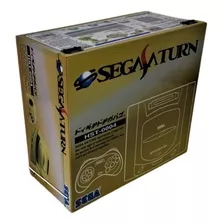Caixa Vazia Sega Saturno Japonês Dourado De Mdf