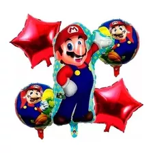 Mario Bros Decoración Cumpleaños Bombas Globos Niños Fiesta