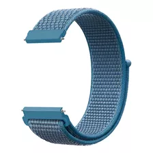 Pulseira Nylon Loop Encaixe Universal 20mm Todas As Cores Cor Azul Largura 20 Mm