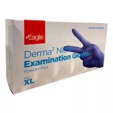 Eagle Protect Derma² - Guantes De Examen De Nitrilo De 3 Mil