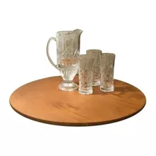 Mesa Giratória De Servir Aperitivos Petiscos 90 Cm