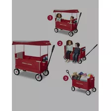 Vagon Buggy Doble Con Techo Radio Flyer Nuevo Wagon Para 2 