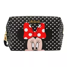 Necessaire Feminina Retangular Rosto Minnie Mouse Disney