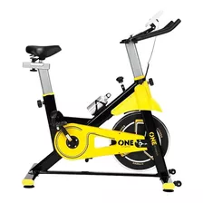 Bicicleta Bike Ergométrica Para Spinning Preta E Amarela Cor Amarelo/preto