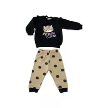 Conjunto Bebe Jogging Frizado Luz De Estrellita Beba Gatito