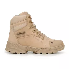 Bota Masculina Cano Curto 100% Couro Tática Frete Gratis