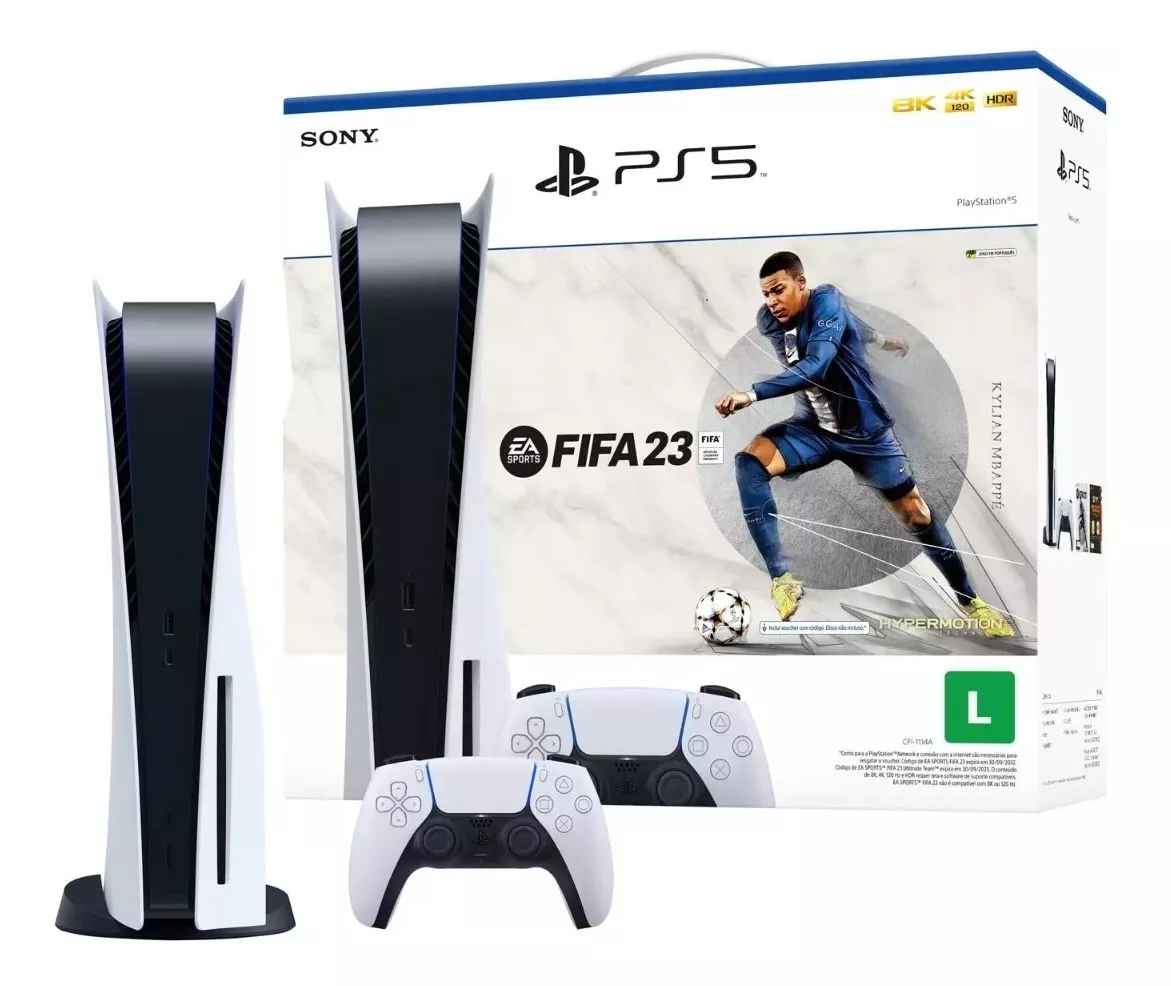 Playstation 5 Bundle Fifa 23 - Ps5 + Fifa 23 Pronta Entrega