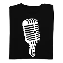 Camiseta Camisa Cantor Cantora Microfone Vintage 