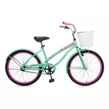 Bicicleta Gribom Brisa Dama R24 C/canasto Y Guardabarro