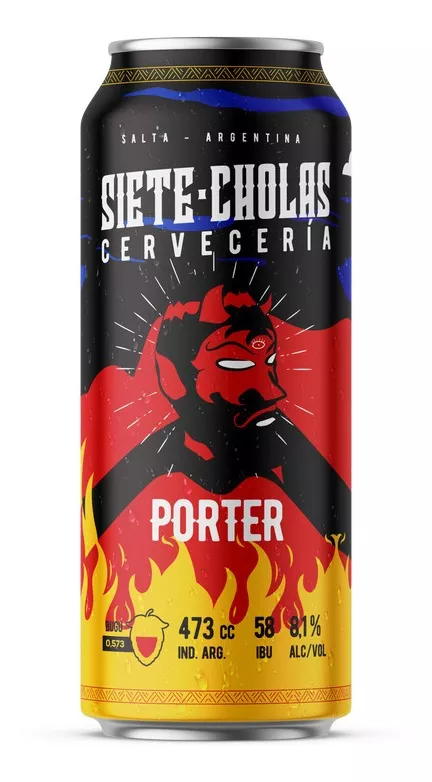 Cerveza Artesanal Siete Cholas Porter 473cc X1