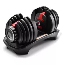 Halter Ajustável Dumbbell Regulável Musculação Até 24kg Cor Preto E Vermelho