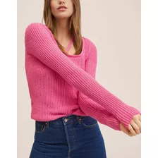Suéter Rosa Mujer Mango Talla S