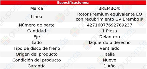 Disco Ventilado Delantero Izq/der Mito Del 2015 Al 2019 Foto 3