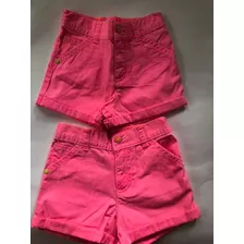 Shorts Carters 24 Meses Fucsia Con Bolsillos 