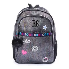 Mochila Bolsa Mala Rebecca Bonbon Feminina Notebook Preta