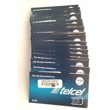 Chips De Telefonía Telcel Incluye $50 De Saldo, Lada De Cdmx