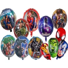 9 Unid Balão Metalizado Cabeça Hulk, Vingadores 45 Cm